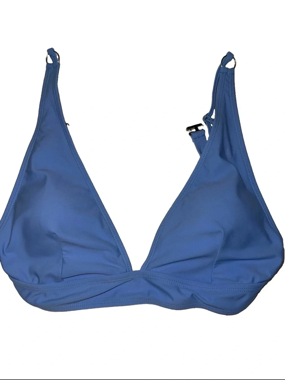 Light Blue O-Ring Bikini Swimsuit Top - Size M